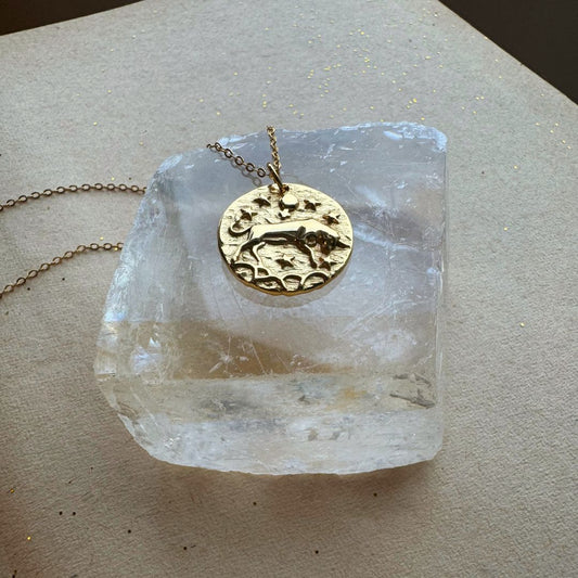 ZODIAC Bohème | Taurus / Tyren Gullbelagt sølvhalskjede