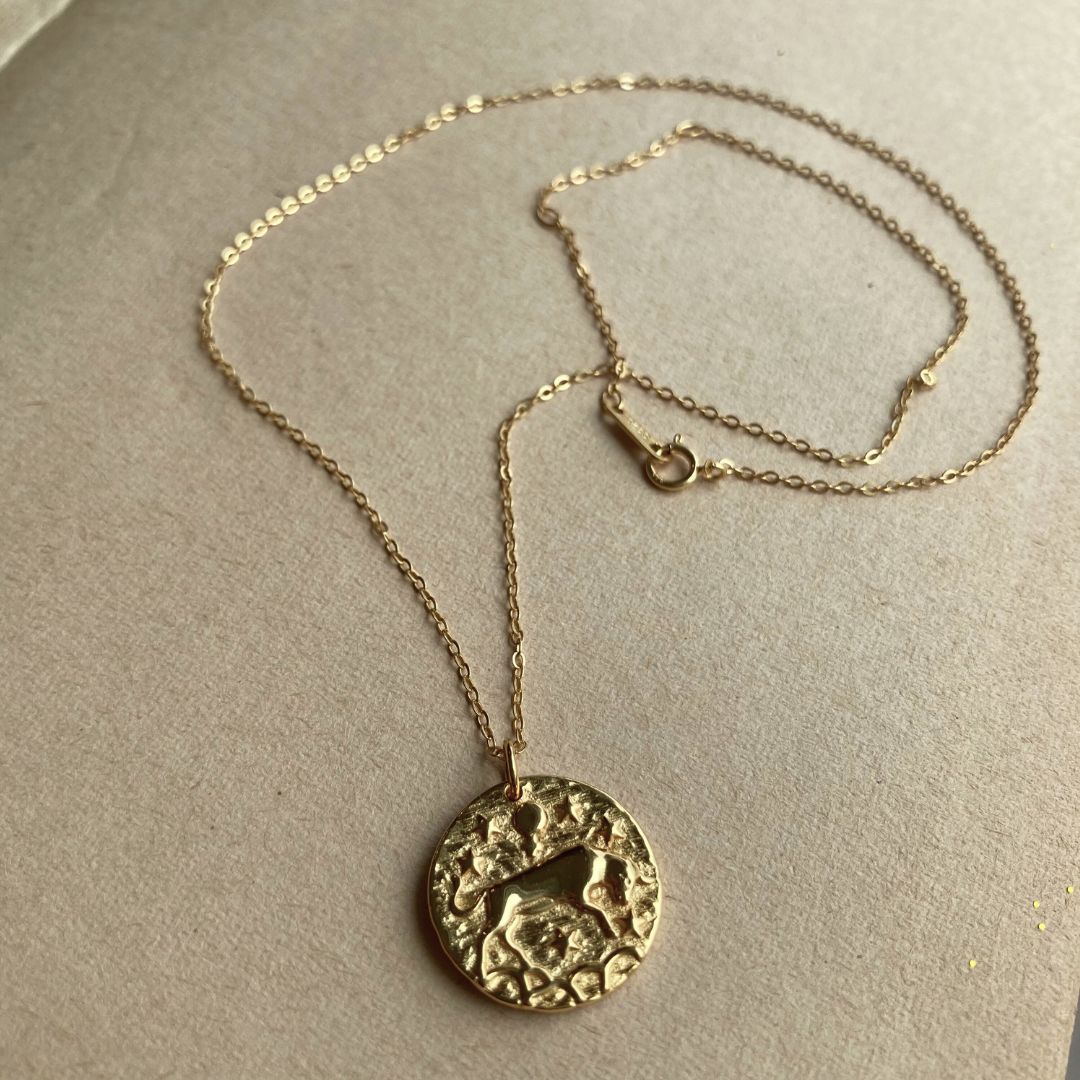 ZODIAC Bohème | Taurus / Tyren Gullbelagt sølvhalskjede