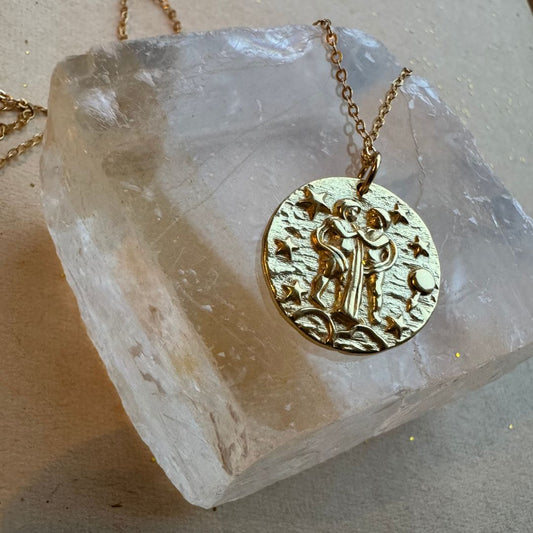 ZODIAC Bohème | Tvillingene / Gemini Gullbelagt sølvhalskjede