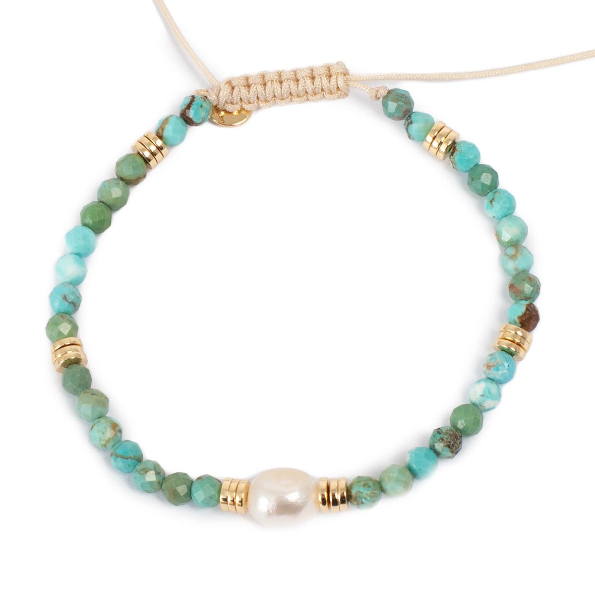 AC Oslo NATURE BEADS Armbånd Afrikansk Turkis-the-feelgood-shop