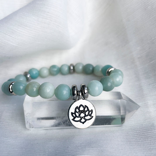 AMASONITT LOTUS Krystall Armbånd-the-feelgood-shop