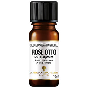 Amphora Aromatics Rose Otto Diluted Steam Distilled 5% Essential Oil | Rose Otto 5% eterisk olje 10 ml