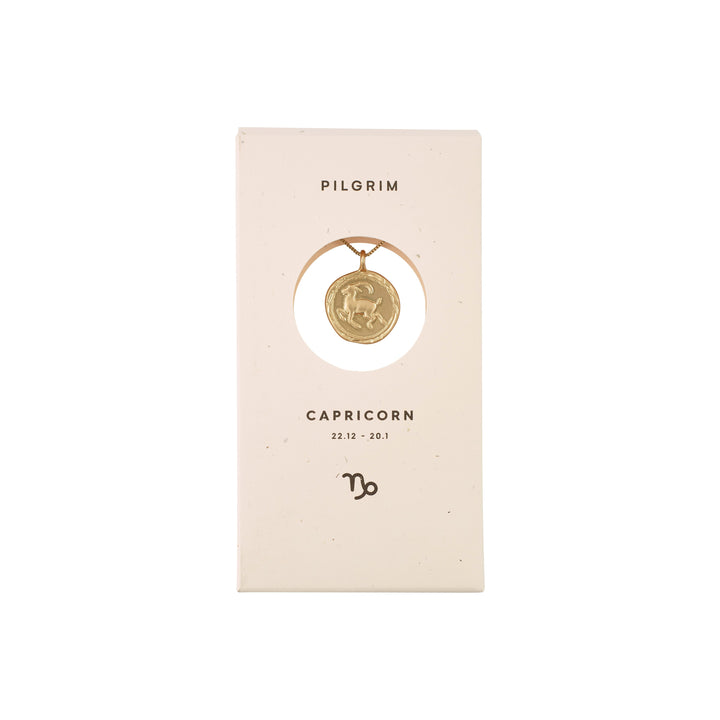 Pilgrim ZODIAC Steinbukken Capricorn Halskjede Gullbelagt
