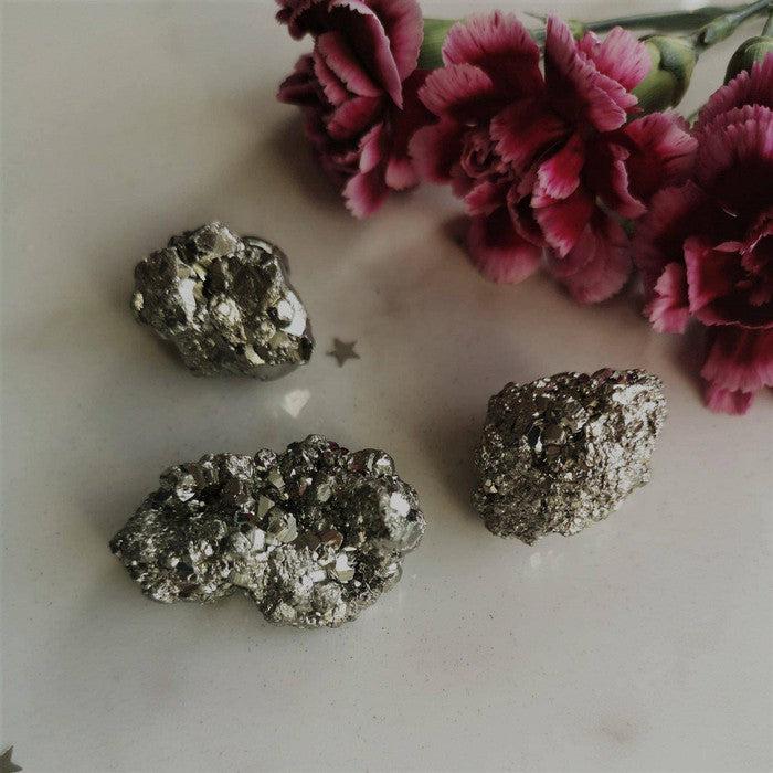 Pyritt Krystall Klynge Rå Medium-the-feelgood-shop