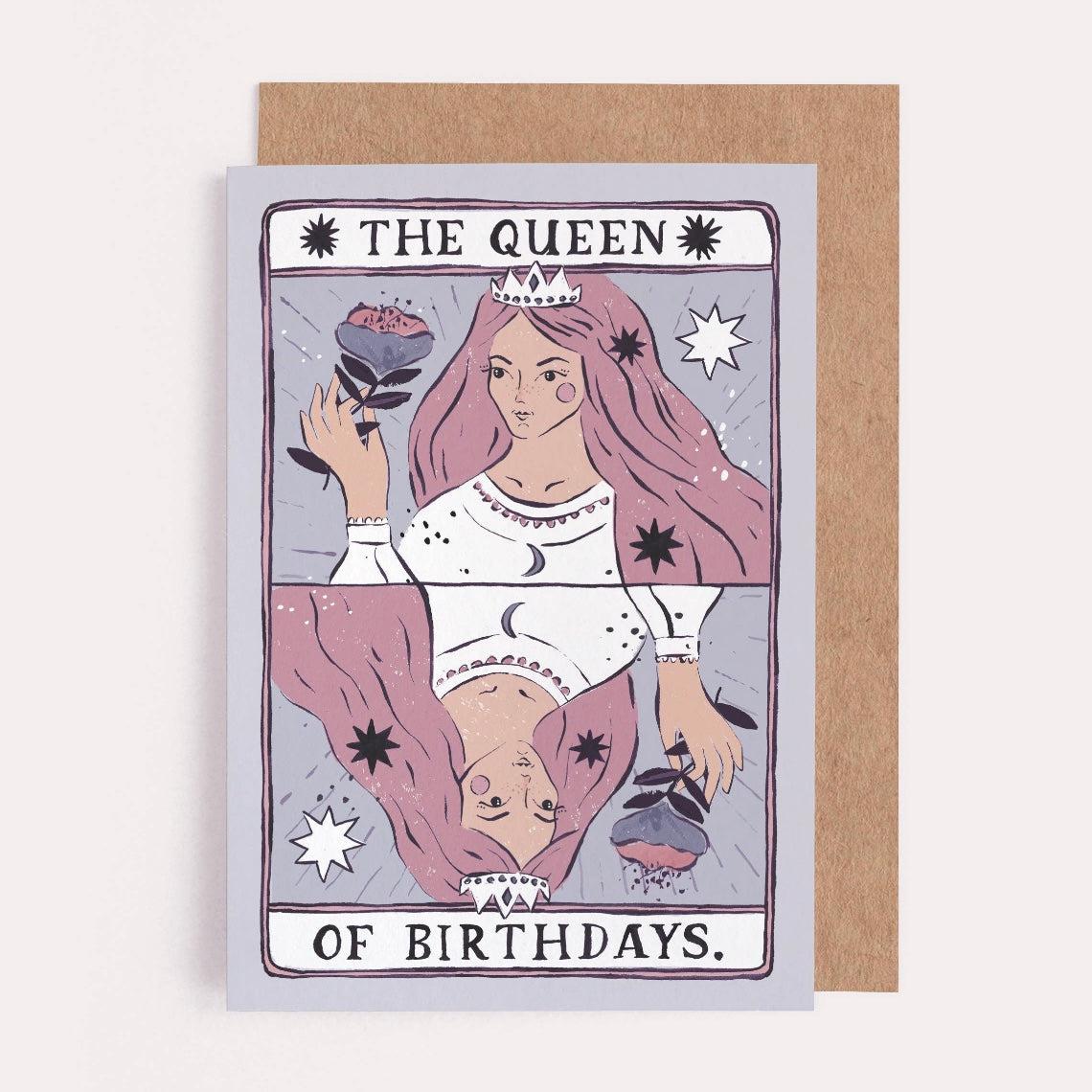 Queen of Birthdays Card - Gratulasjonskort-the-feelgood-shop