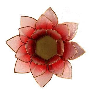 Telysholder Lotus Capiz Rosa-the-feelgood-shop
