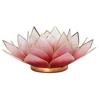Telysholder Lotus Capiz Rosa-the-feelgood-shop